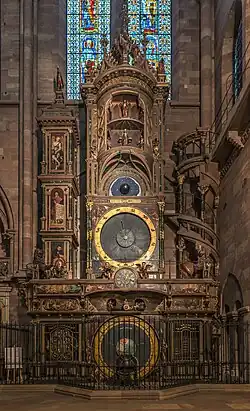 Strasbourg astronomical clock in Strasbourg Cathedral