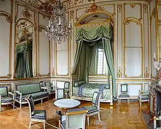 Bedchamber of Napoleon in the Empire style