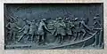 Relief on the pedestal