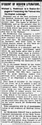 1895 article on Rodkinson in The Boston Globe