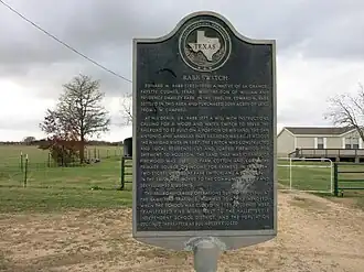 The former site of Rabb Switch is on US 90A west of Sublime, Texas.