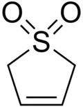 Skeletal formula of sulfolene