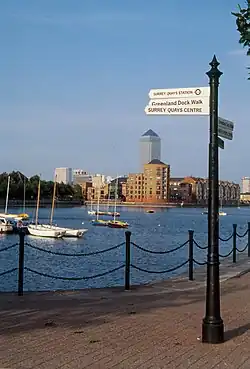 Greenland Dock in the early 1990s