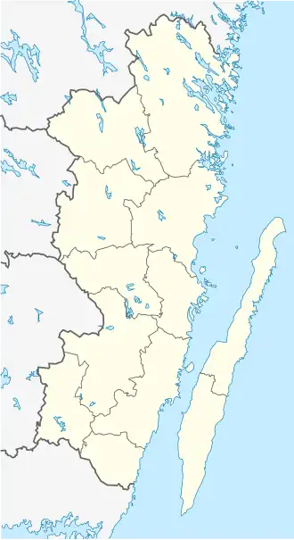 Location map of Kalmar County in Sweden