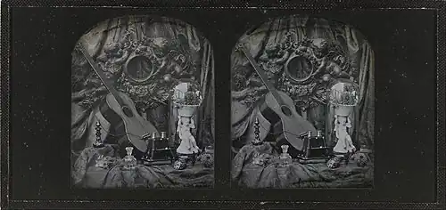 Still Life with Guitar and Stereo Viewer