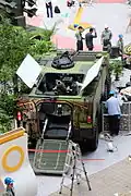 TADTE 2015, Cloud Leopard II M2 prototype with 81mm mortar Prototype