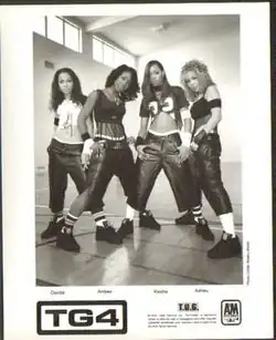TG4, 2002. left to right: Davida, Ambee, Keisha, and Ashley.