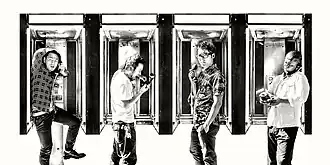 From left to right: Sohei Oyama, Kota Fujii, Tomo Hiroishi, Daisuke Wakabayashi