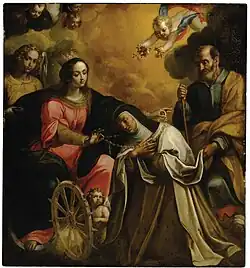 The vision of Saint Teresa of Avila