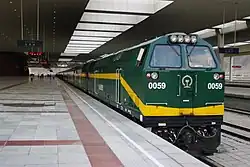 An NJ2 Diesel Engine at Lhasa Station