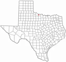 Location of Electra, Texas