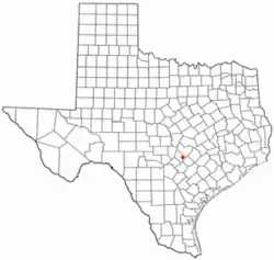 Location of Mountain City, Texas