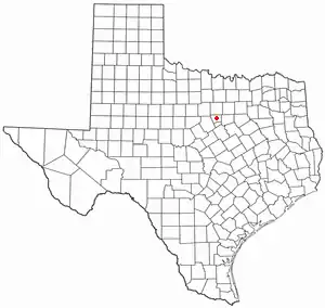 Location of Lake Granbury, Texas