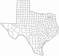 Location of Sulphur Springs, Texas