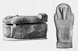 Tabnit sarcophagus (front and side)