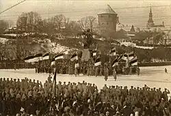The first celebration of Estonian Independence Day in 1919