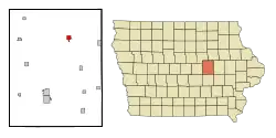 Location of Traer, Iowa