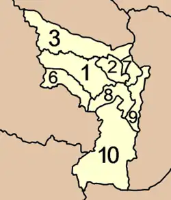 Map of subdistricts