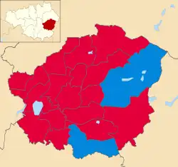 2010 results map