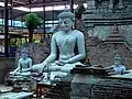 Buddha statues.