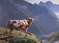 'Taureau dans les Alpes', 'Bull in the Alps' 1884 OOC 200 x 270&nbsp;cm