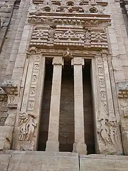 One of the four entrances of the Teli ka Mandir, built by the Pratihara emperor Mihira Bhoja.