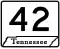 State Route 42 marker