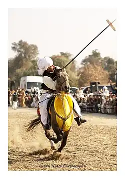 Malik Ata at Tent Pegging at Pindi Gheb, Pakistan