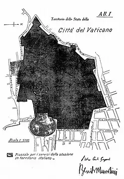 Map in the Official Gazette
