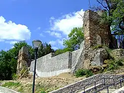 Ruined walls made of stone