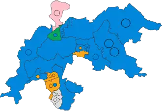 2019 results map