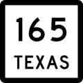 State Highway 165 marker