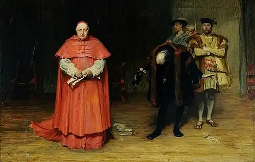 The Disgrace of Cardinal Wolsey by John Pettie