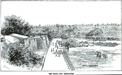 The Dodda Pet, Bangalore (Caine, 1891, p.&nbsp;523)[12]