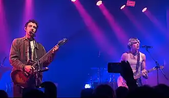 Rocky (left) and Ross Lynch performing in Melbourne, Australia in 2022