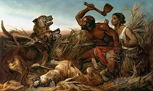 Richard Ansdell , The Hunted Slaves , 1861