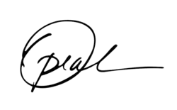The word "Oprah" in black cursive typeface.