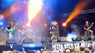 The Faceless performing at Tuska Open Air Metal Festival 2009