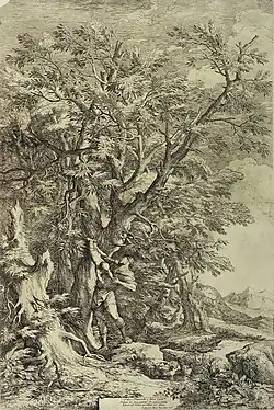 Rescue of the Infant Oedipus (1663), 72.4 x 47.2&nbsp;cm.
