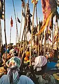 The women during the year festival in Mogode