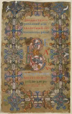 F. 31r Beatus initial
