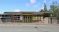 Station building, viewed from the main road.