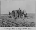 "Titan" petrol engine tractor in 1913. (Produced by the Magyar Motor és Gépgyár)