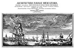 Title page of Architectura Navalis Mercatoria, published 1768.