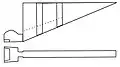 Tomb of Li Xian (plan). 42 meter sloping ramp leading to a square corbelled chamber. Structure similar to the Tomb of Li Shou