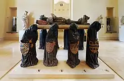 The Tomb of Philippe Pot; 1477 and 1483; limestone, paint, gold and lead; height: 181&nbsp;cm, width: 260&nbsp;cm, depth: 167&nbsp;cm