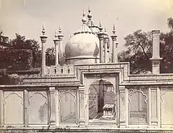 The tombs of Mughal Emperor, Shah Alam II and his son Akbar II within Kaki mausoleum complex
