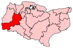 An outline map of political and administrative divisions