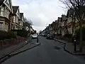 Traffic calming measures in Divinity Road.