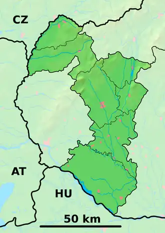 Kúty is located in Trnava Region